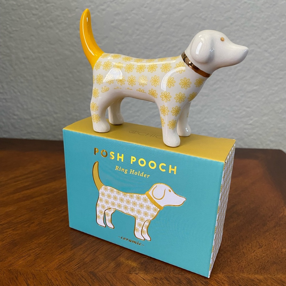 Posh Pooch Ceramic Dog Ring Holder